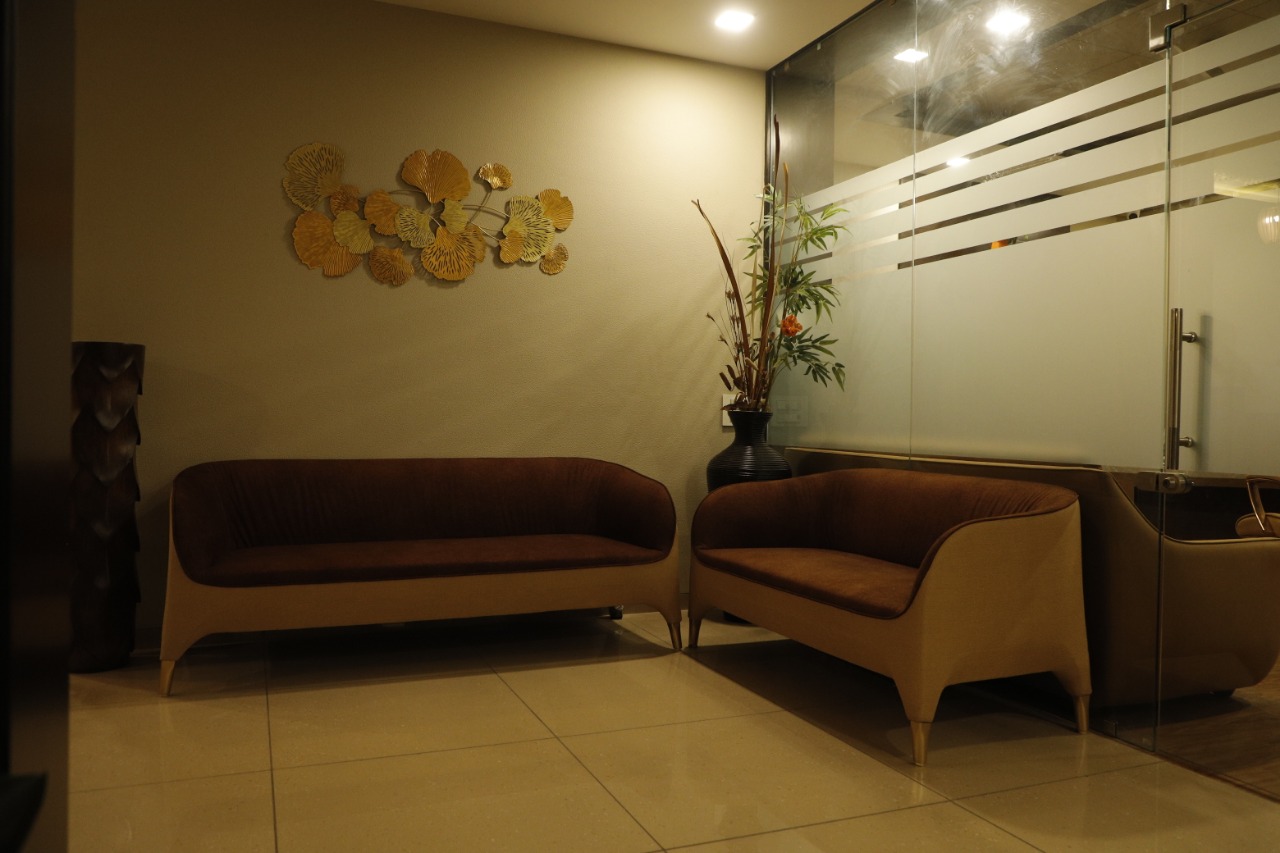 Visitors waiting area in office